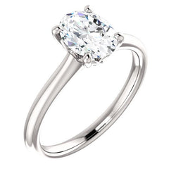 Oval Diamond Ring Engagement Lab Grown