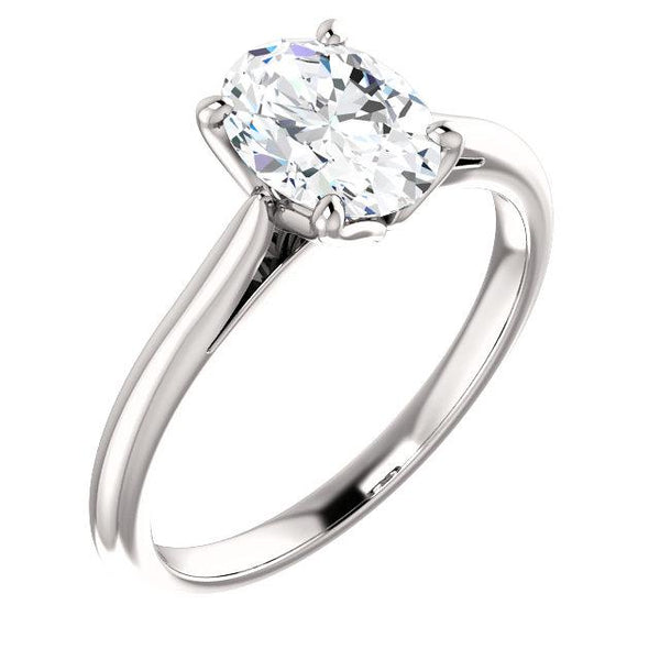  Princess Cut High Quality Sparkling Unique Solitaire White Gold Diamond Ring 