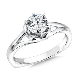 Women Solitaire Round 1.75 Carat Diamond Engagement Ring