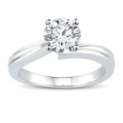 Solitaire Gorgeous Round Cut 1.50 Carats Diamond Anniversary Ring