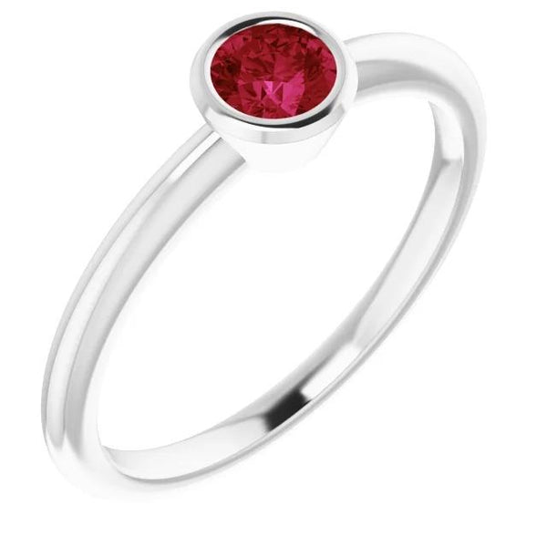 Solitaire Best Quality  Burmese Ruby Ladies Jewelry New Gemstone Ring