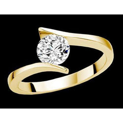 Solitaire 1 Carat Round Diamond Anniversary Ring New