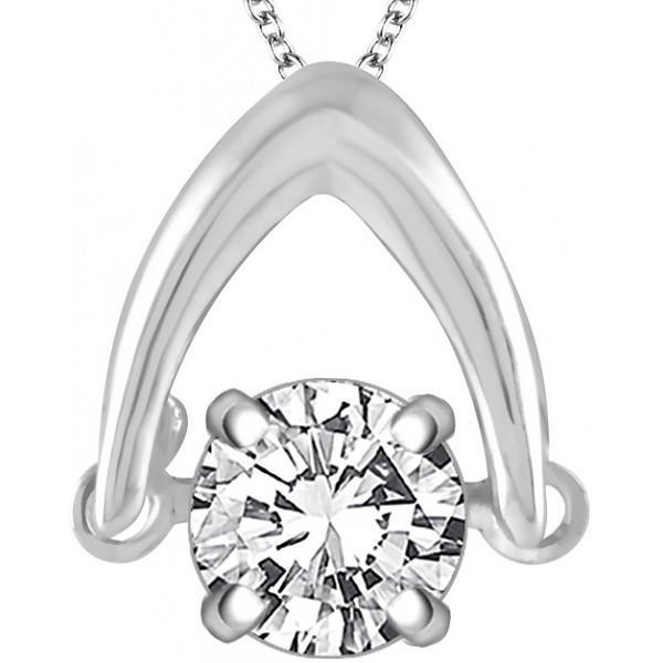 Solitaire Round Brilliant Cut 2.75 Ct Diamond Pendant Necklace Pendant