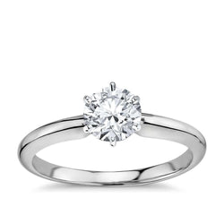 Solitaire Diamond Engagement Engagement Ring 1.25 Carats
