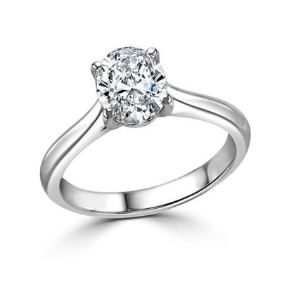  Lady’s  Wedding Engagement White Gold Diamond Solitaire Ring 