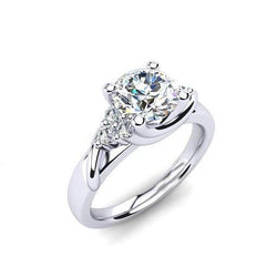 2.50 Ct Natural Earth Mined Diamonds Anniversary Ring With Accents White Gold