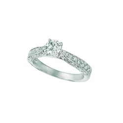 Solitaire With Accents Diamond Fancy Ring 1 Carats