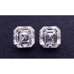 Sparkling 2 Carats G Vs1 Asscher Cut Pair Loose Diamond Natural