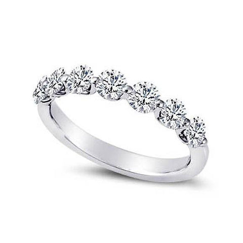 Oshi Jewels - 0.11 Carat Half Eternity Ring Band Thai Art Deco Diamond 18K Gold