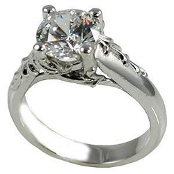 Real  Round Cut Diamond Antique Look Ring 2.75 Carats Sparkling White Gold 14K