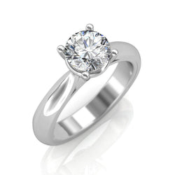 Sparkling Brilliant Cut 1.51 Carat Natural Earth Mined Diamond Engagement Solitaire Ring