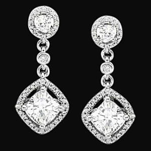 Sparkling Diamonds Chandelier Earrings 3.50 Carat Diamond Earring Chandelier Earring