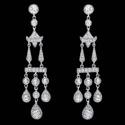 Sparkling Chandelier Diamond Earrings 3 Carat Diamond Earring