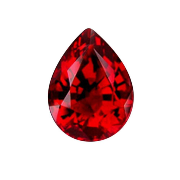Sparkling Loose Ruby 3.5 Carat Si Pear Cut Red Ruby Gemstone Loose