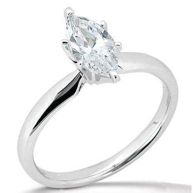 New Style Sparkling Lady’s Solitaire White Gold Diamond Ring 