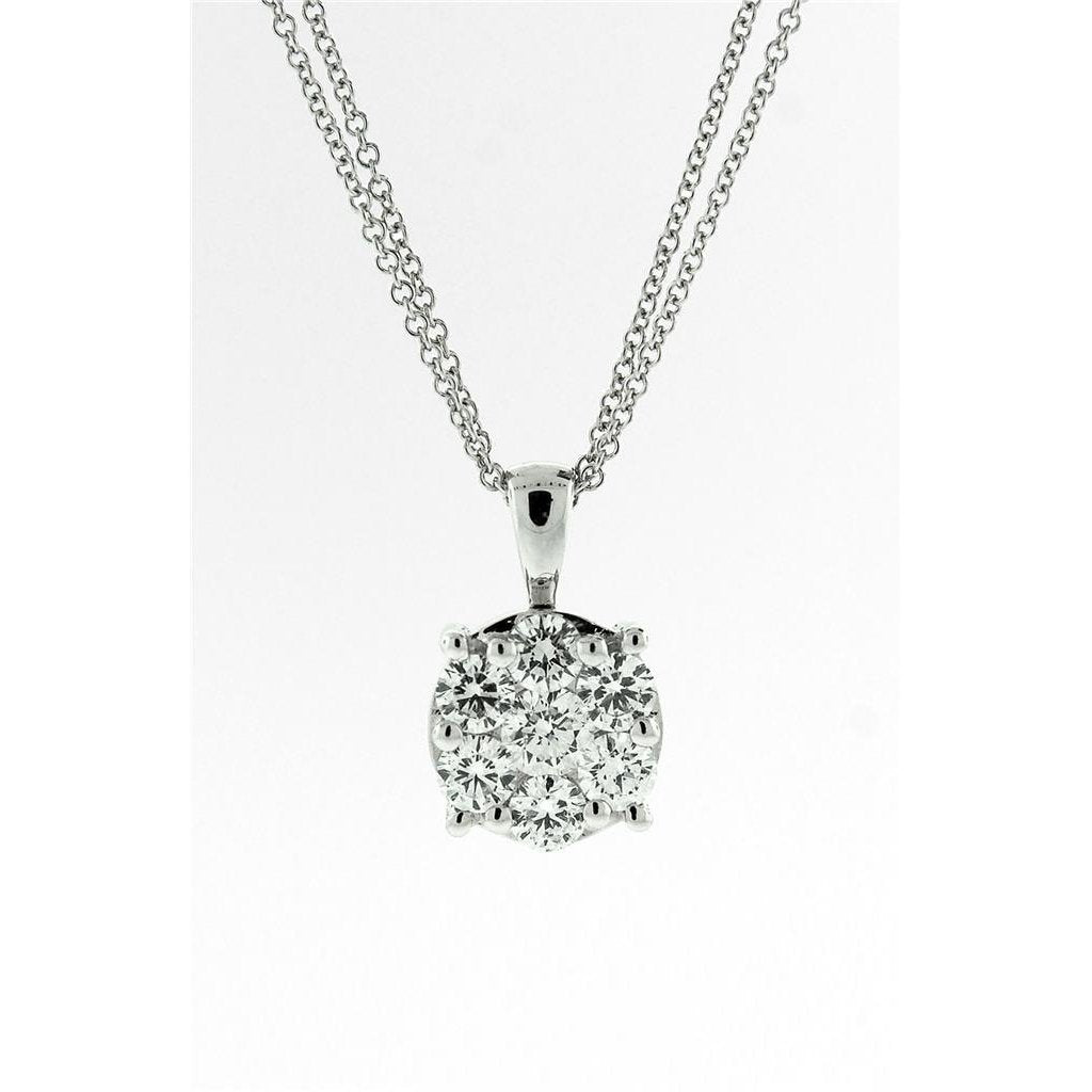 Sparkling Round Brilliant Cut 3.75 Ct Diamonds Pendant Necklace Pendant