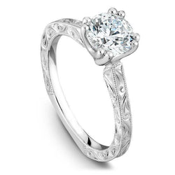 Sparkling Round Cut 1 Carat Diamond Engagement Ring 14K Gold