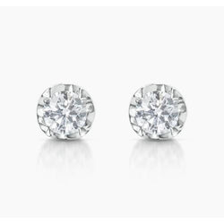 Sparkling Round Cut 2.00 Carats Diamonds Studs Earrings White Gold