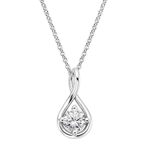 Sparkling Solitaire 1.5 Carat Round Cut Diamond Pendant Necklace Pendant