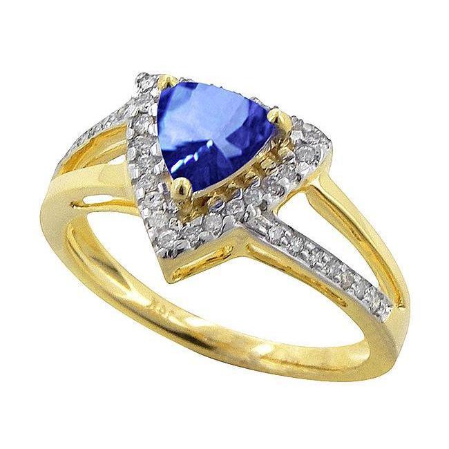 Sparkling Sri Lanka Blue Sapphire Diamonds 1.51Ct Ring Gemstone Ring