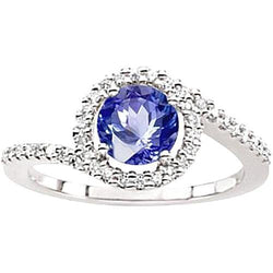 Sri Lanka Blue Sapphire Diamonds White Gold 14K Ring 5.60 Carats