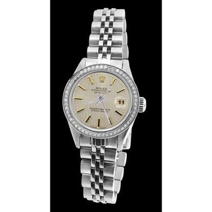 Ss Jubilee Bracelet Lady Watch Datejust White Stick Dial Rolex Rolex