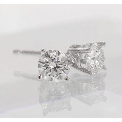 Stud Diamond Earrings 2 Carats Stud Earrings