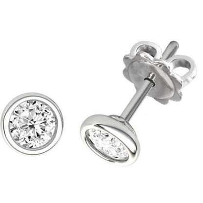 natural round diamond 2.50ct watch front view