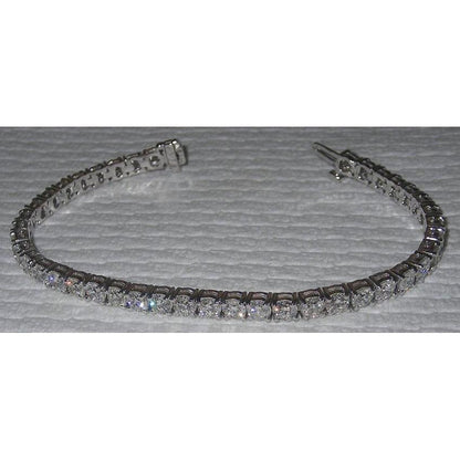 Tennis Bracelet 14 Carat Diamonds Sparkling White Gold Tennis Bracelet