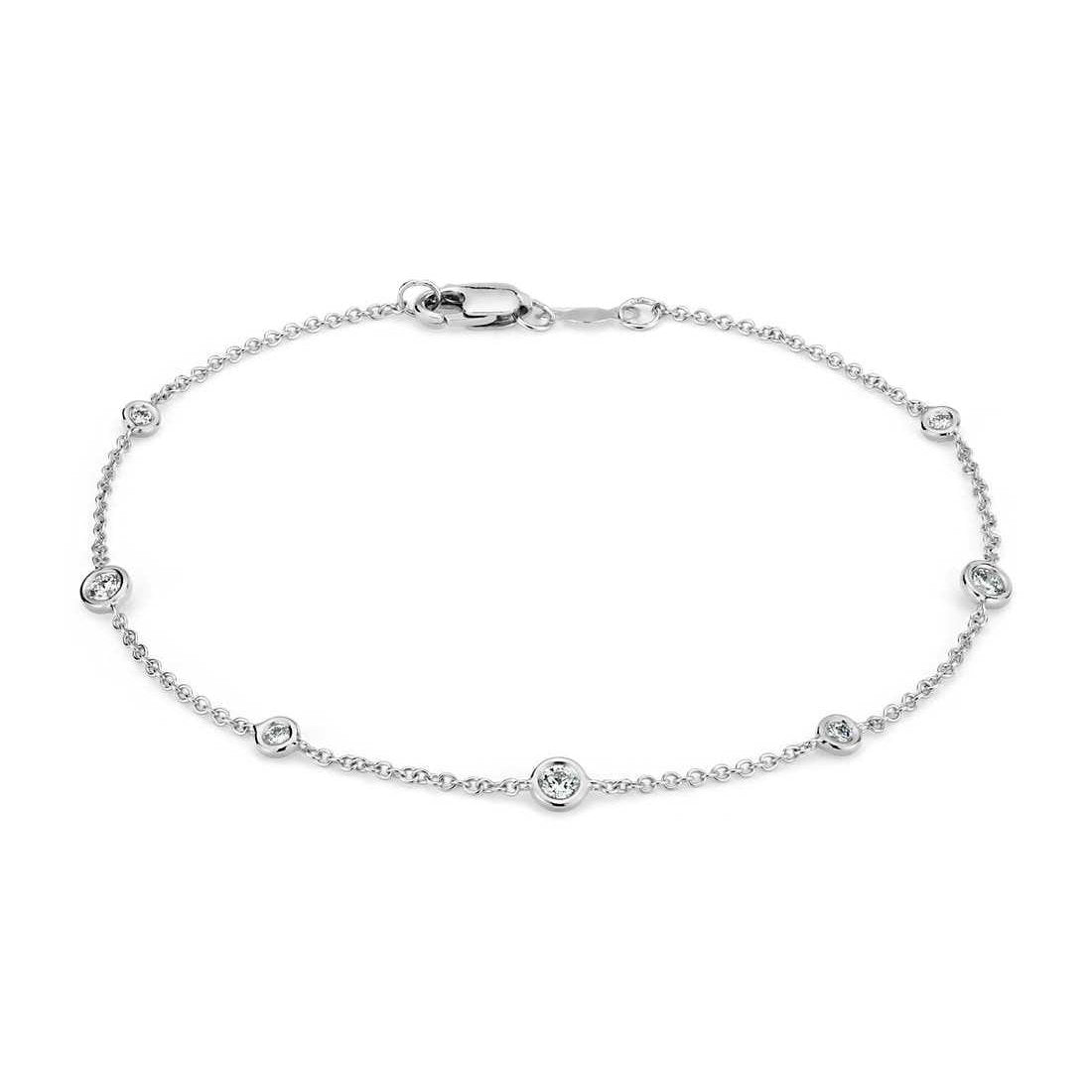 Tennis Bracelet Diamond By The Yard Station White Gold 14K 3 Ct Tennis Bracelet
