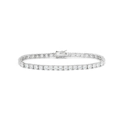 Real  Tennis Bracelet WG 14K Sparkling Round Cut Diamonds 9.50 Carats