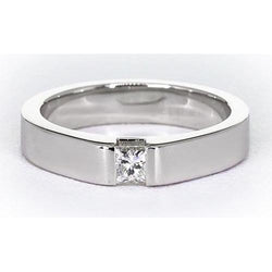 Tension Princess Diamond Anniversary Ring White Gold 14K 0.75 Carats