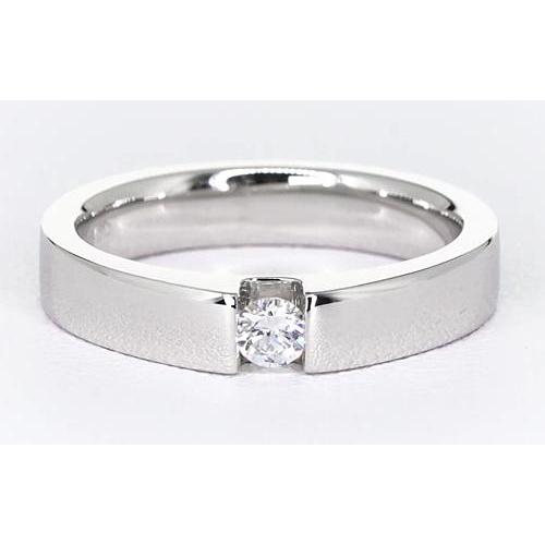 Tension Set Round Diamond Promise Men'S Ring 0.50 Carats Jewelry Mens Ring
