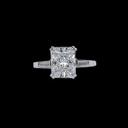 Three Stone Diamond Royal Engagement Ring 3.10 Carats New