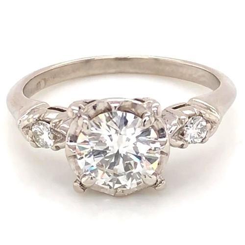 Three-Stone Engagement Ring 2.60 Carats 4 Prong Setting Women Jewelry Three Stone Ring