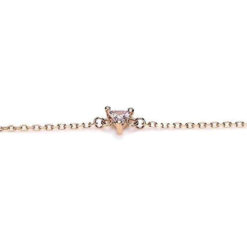 Trilliant Shape Bracelet 1 Carat Center Stone Yellow Gold Jewelry Tennis Bracelet