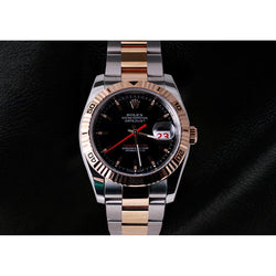 Two Tone Pink Gold & Stainless Steel Rolex Datejust Watch Oyster