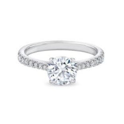 Diamond Engagement Ring 1.85 Carats White Gold 14K
