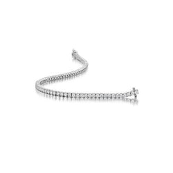 Round Cut 7.50 Ct Lab Grown Diamonds Tennis Bracelet New White Gold 10K