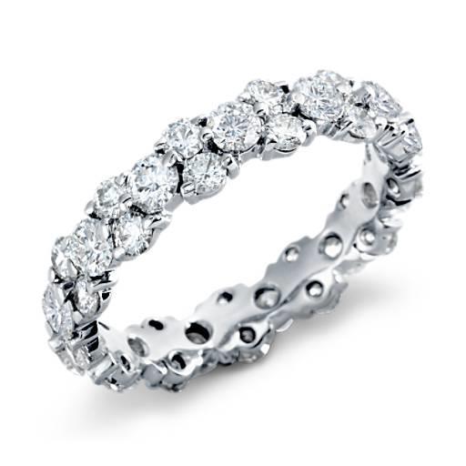 White Gold 14K 5 Ct. Round Diamond Wedding Band Jewelry Eternity Band