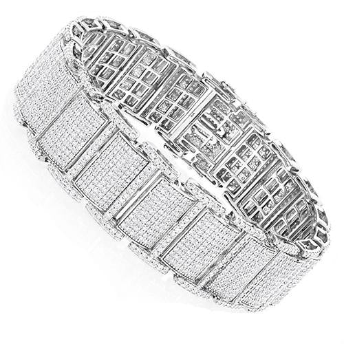 White Gold 14K 23 Carats Round Cut Sparkling Diamonds Men'S Ring Mens Ring