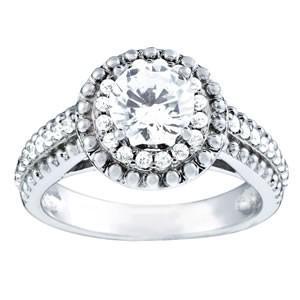 White Gold 14K Approx. 1.19 Carat Diamond Ring Si1-Si2 Ring