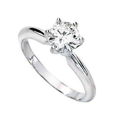 Oval Shaped  Lady’s Fancy Wedding Engagement White Gold Diamond Solitaire Ring 