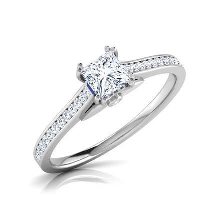 NEw Amazing Fancy Design  Accents Solitaire Ring with Accents