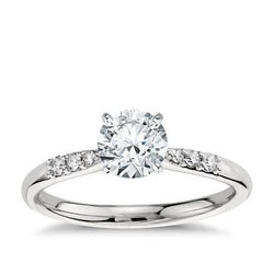 Round Cut 1.15 Ct Diamond Engagement Ring Jewelry White Gold 14K