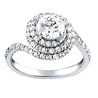 White Gold 14K Si1-Si2 Diamond Ring Approx. 1.75 Carat Ring