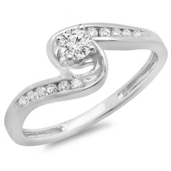 1.60 Ct Round Cut Diamonds Engagement Ring Split Shank