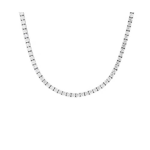 White Gold 14K Sparkling Round Cut 5.00 Ct Diamonds Ladies Necklace Necklace