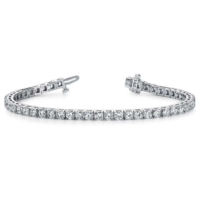 White Gold Diamonds Basic Tennis Bracelet 8 Carats Tennis Bracelet