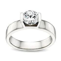 White Gold Solitaire 3 Carat Diamond Engagement Ring